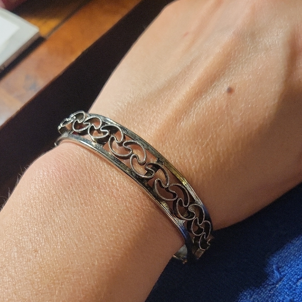 Vintage Silver Bangle Likely Sterling Untested